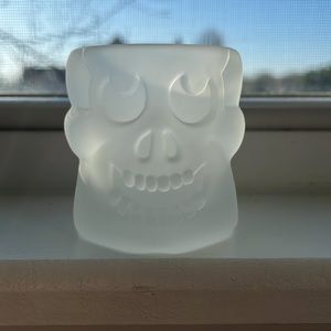 Party Lite Skull Candle Holders